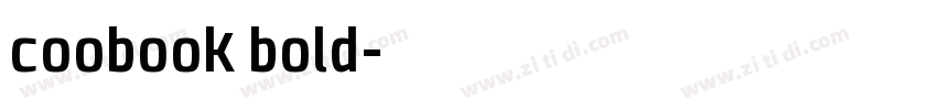 coobook bold字体转换